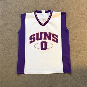 Suns Beasley Purple and White Basketball Jersey